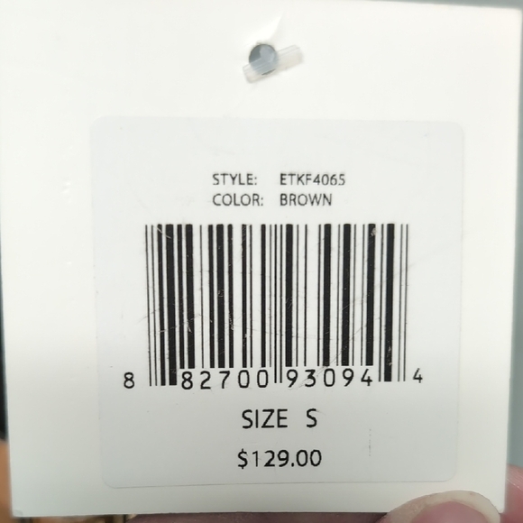 Ellen Tracey Belted Short Sleeve Fit & Flare Dress. Size Small. Brown. NWT - Picture 2 of 6